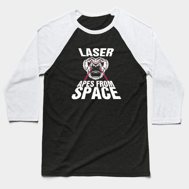 APES FROM SPACE #4 Baseball T-Shirt by RickTurner